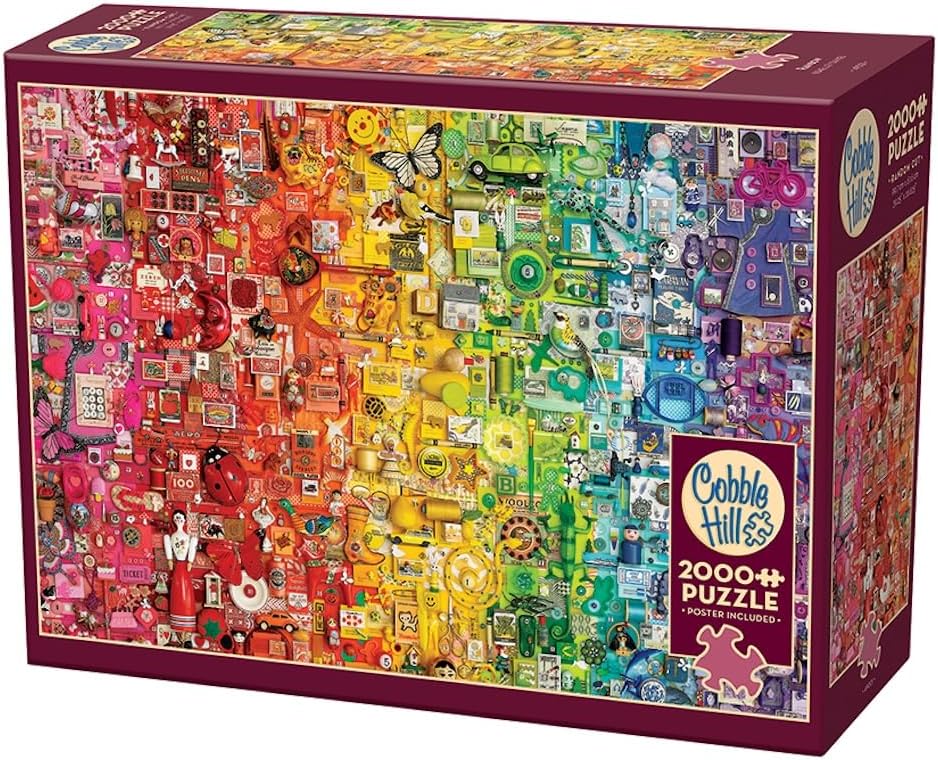 Cobble Hill 2000 Piece Puzzle - Rainbow - Sample Poster Included