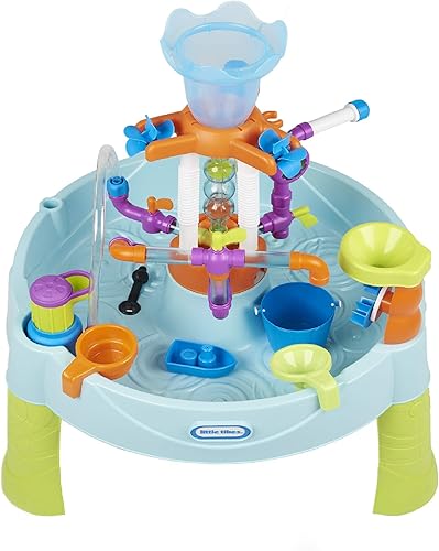Little Tikes Flowin' Fun - Mesa de agua con 13 tubos intercambiables