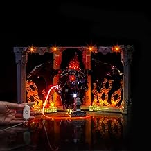 Kit d'éclairage LED compatible avec Lego 10367 Le Seigneur des Anneaux : Balrog Book Nook (pas de modèle), kit d'éclairage décoratif compatible avec Lego Le Seigneur des Anneaux Balrog Book Nook
