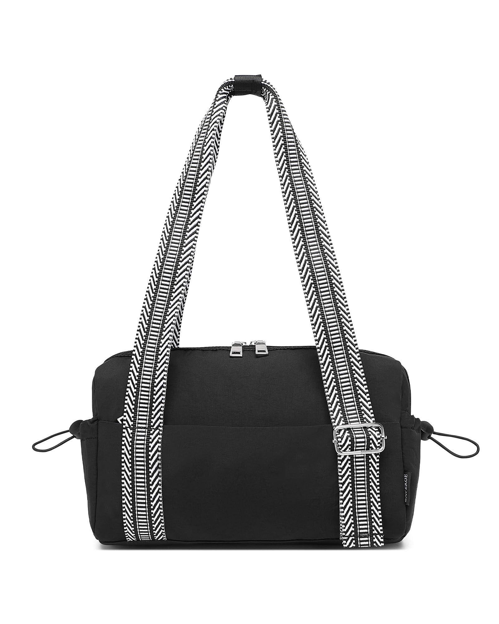 Small Gym Bag for Women Mini Duffle Bag Pink with Wet Compartment, Lightweight Waterproof Cute Tote for Girls Workout Sport Travel, Black-straps, S, For Girls Or Women Sports, Yoga & Dance