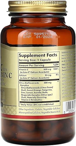 Vista 12 de Solgar Ester-C Plus 1000 mg Vitamina C 50 Cápsulas