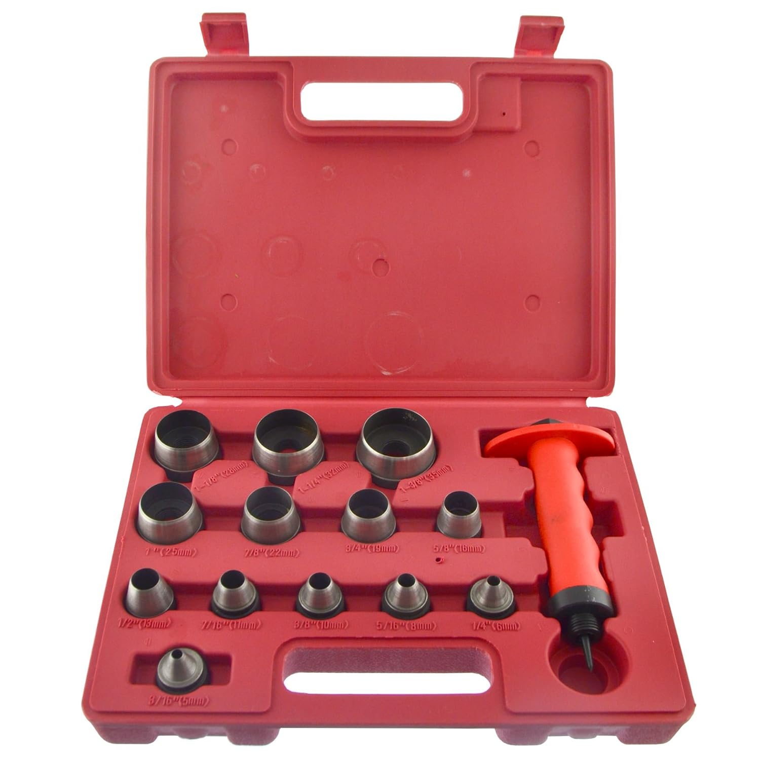 Hollow Punch Set Hole Punch Tool For Leather Plastic Foam Fibre 535mm