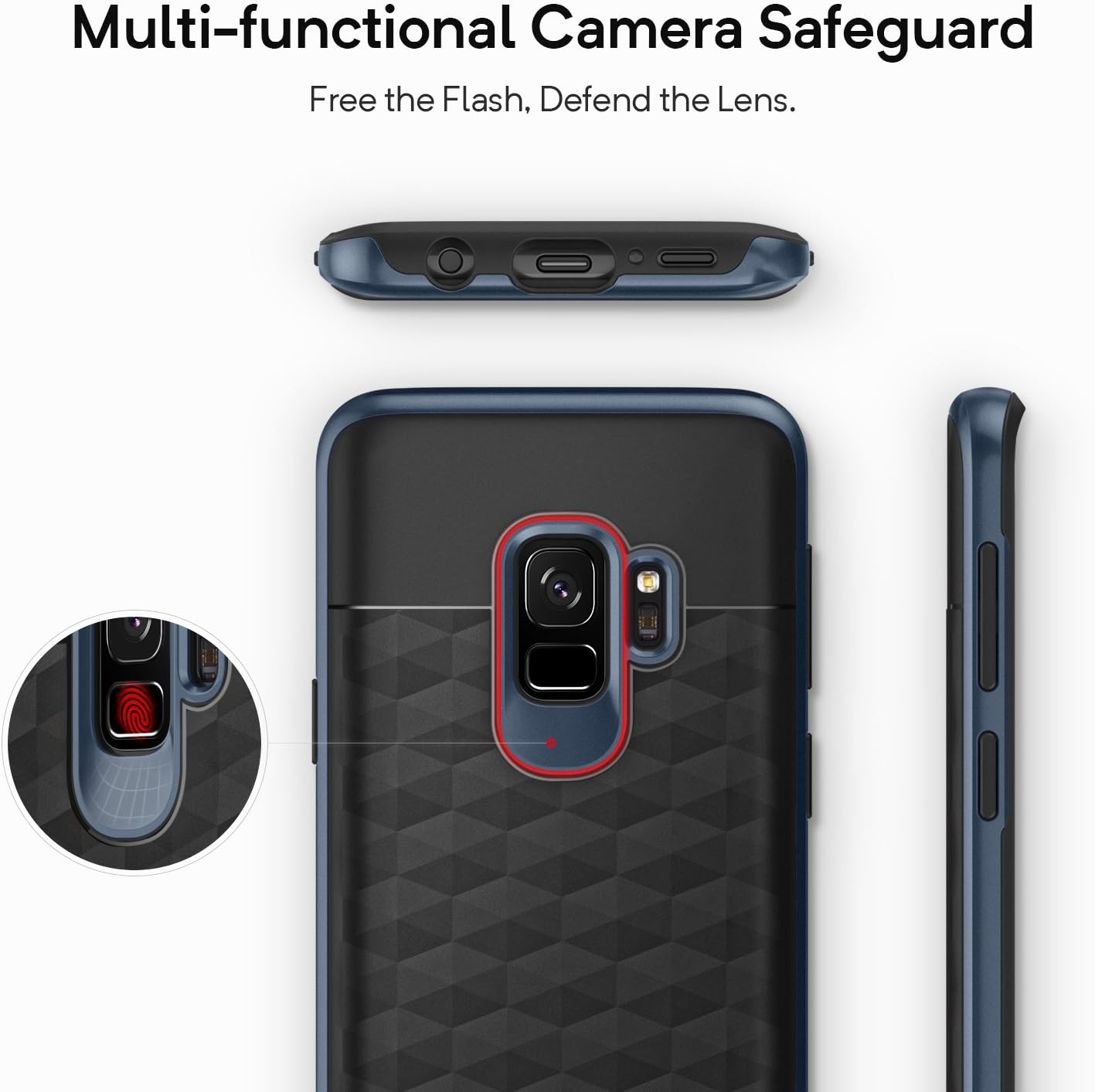 Caseology Parallax for Galaxy S9 Case (2018) - Award Winning Design - Deep Blue