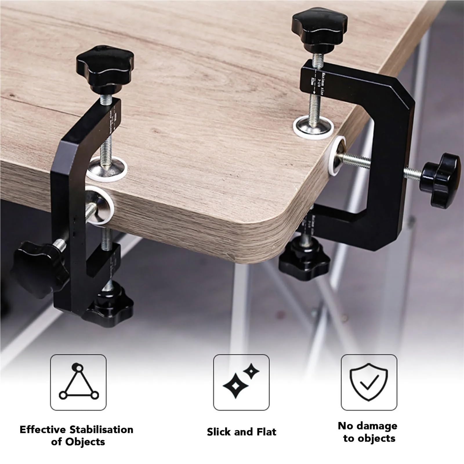 Morsetto a C a 3 vie in lega di alluminio con design ergonomico, morsetto regolabile for mobili, for bordatura in legno Per Saldatura Mobili