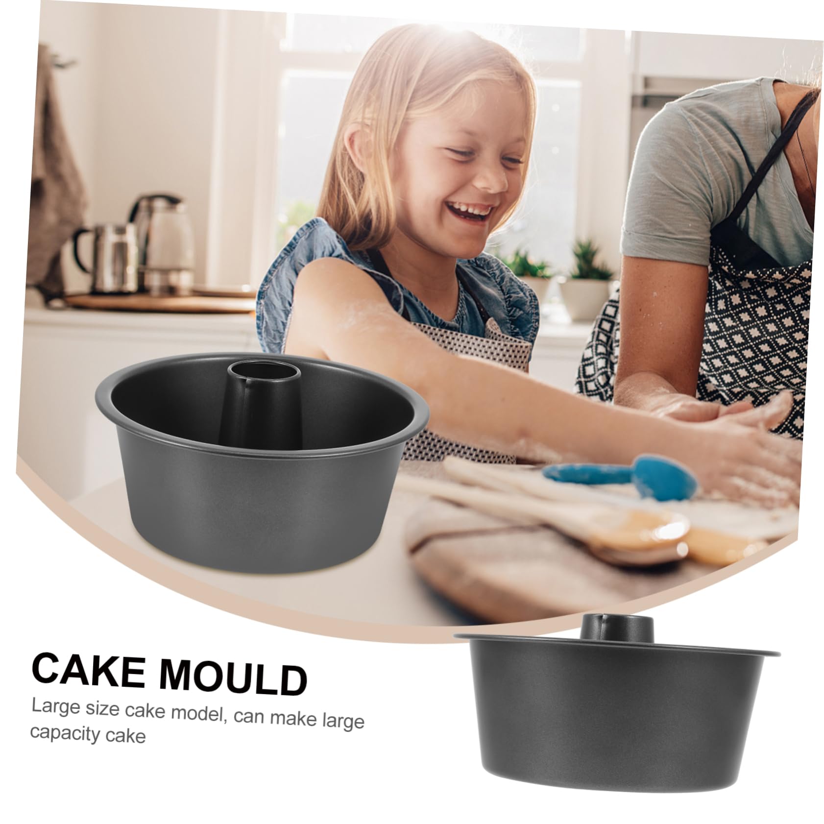 SOLUSTRE Molde Redondo y Reutilizable Antiadherente de Acero al Carbono para Hornear Resistente a Deformaciones Diseño Práctico y Duradero para Pasteles y Cupcakes