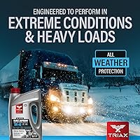 Vista 9 de Triax Fleet Supreme 5W-40 API CK-4 Full Synthetic Heavy Duty Diesel Engine Oil Moly Boron Friction Modified Extended Drain (5 Gallon)