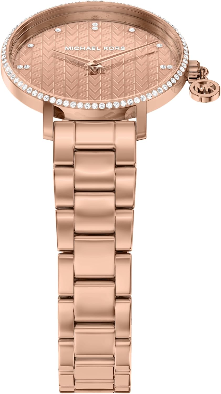 Michael Kors Women's Pyper Two-Hand Rose Gold-Tone Stainless Steel Watch (Model: MK7573)