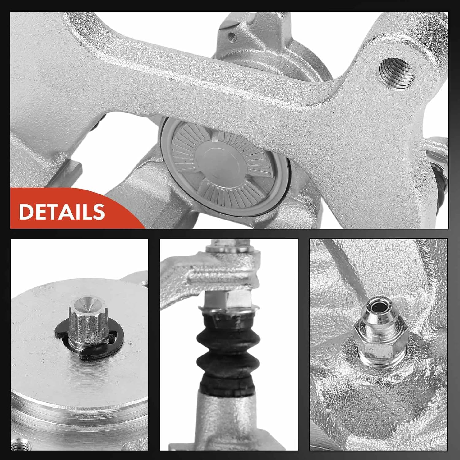 A-Premium Disc Brake Caliper Assembly with Bracket Compatible with Ford Vehicles - F-150 F150 2021 2022 2023 2024 2025 - Rear Left Driver Side