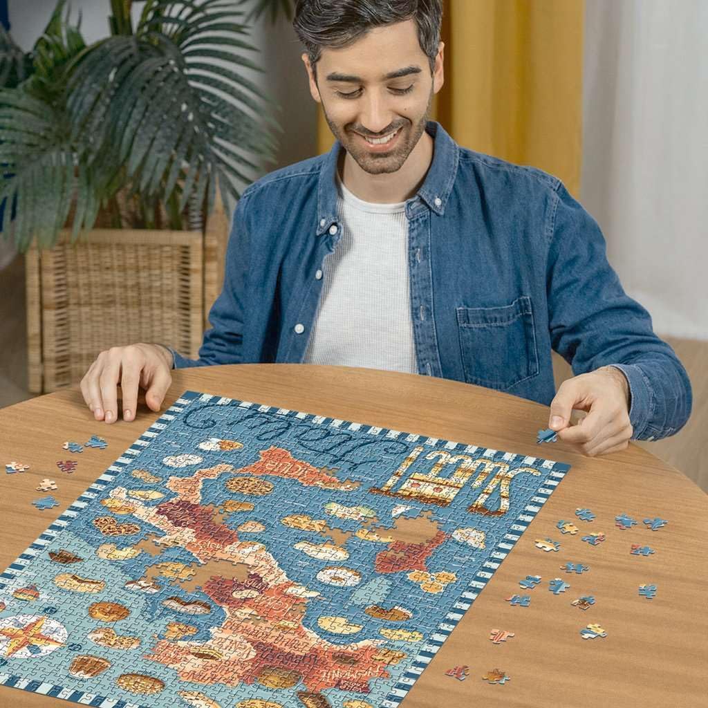 Ravensburger - Adult Jigsaw Puzzle - 1000 Piece Jigsaw Puzzle - Italian Dessert Tour - Adults and Children from 14 Years Old - Premium Jigsaw Puzzle - Escape - 12001237