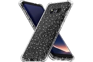 Clear Glitter Galaxy S8 Case, Stylish Sparkly Phone Cover