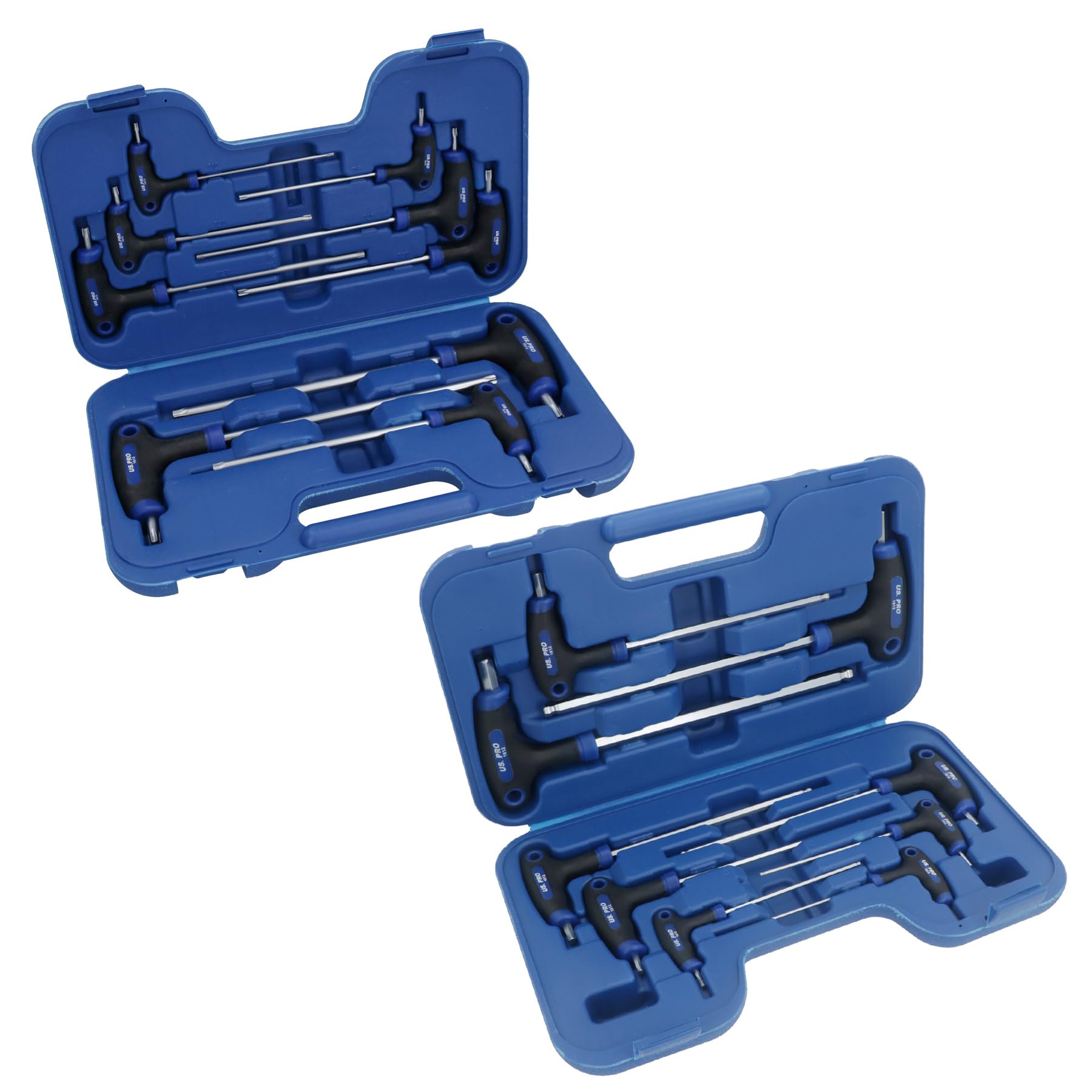 AB Tools Metric Allen Hex Key + Torx Star T Bar Sets 2 – 10mm T10 – T50 18pc