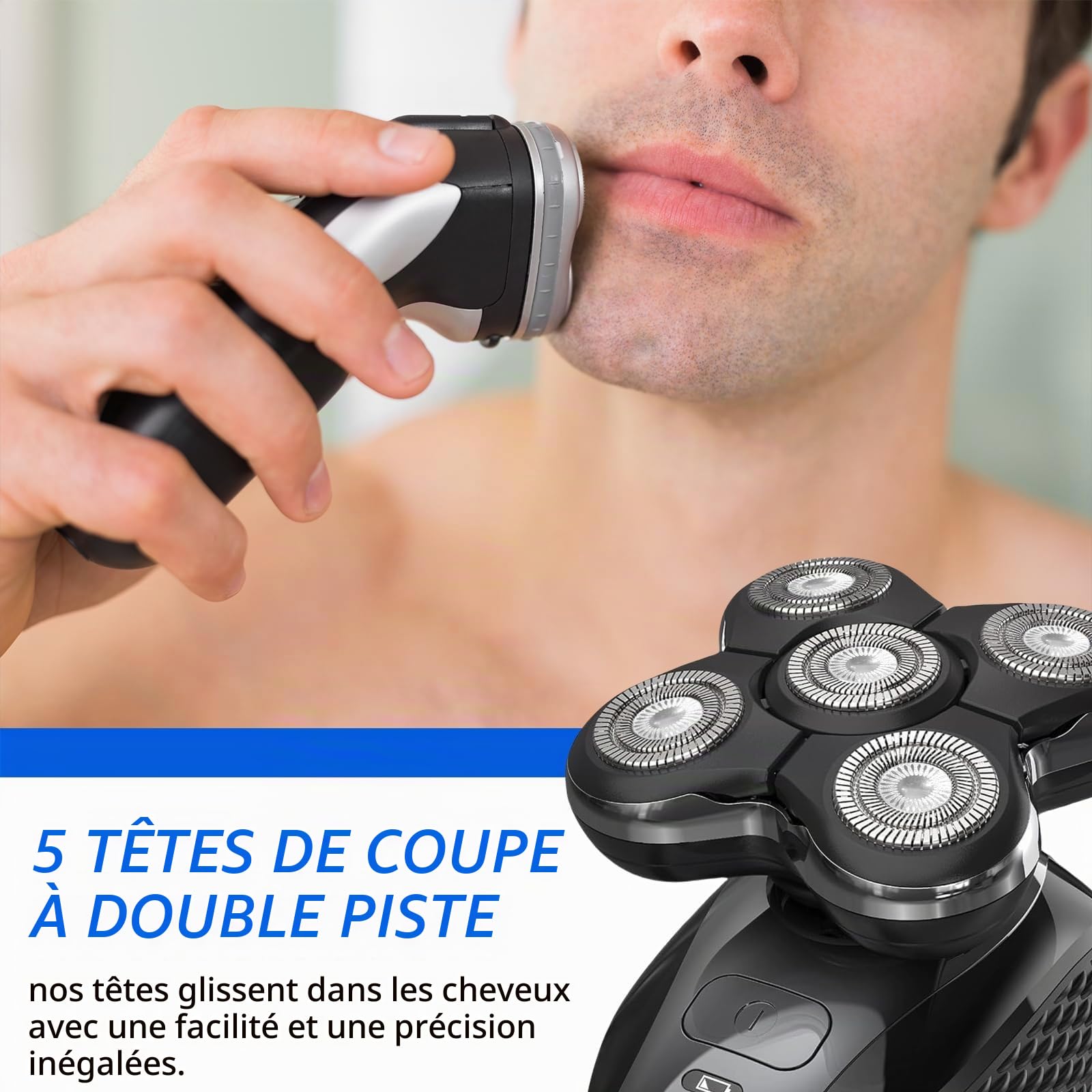 2 pièces de têtes de Remplacement pour Les tondeuses à crâne Remington XR7000, XR1500, XR1501, Rasage précis pour Hommes, Rasoir crâne Hommes