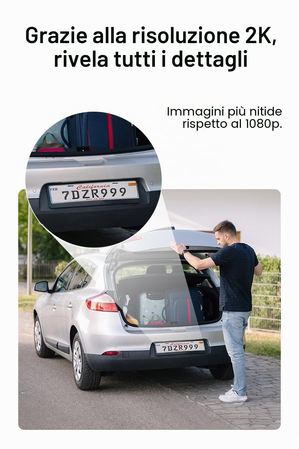 Tapo C410 2 K(3MP) - Telecamera di sorveglianza WiFi per esterni senza fili, batteria senza fili, 180 J, rilevamento persona, visione notturna a colori, IP65 impermeabile, nessun hub richiesto