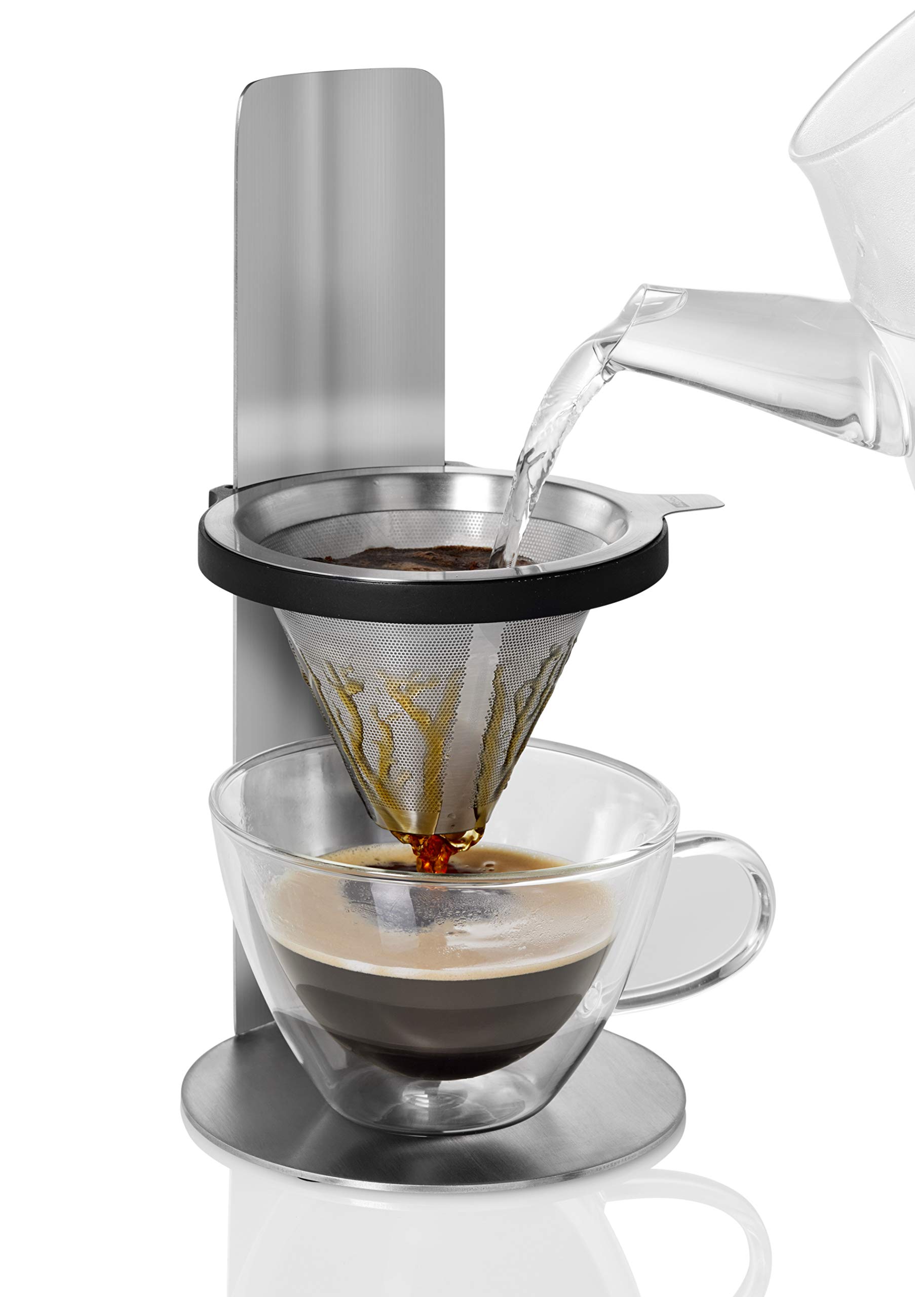 AdHoc Mr. Brew Kaffeebereiter, Pour Over Kaffeefilter mit Permanentfilter
