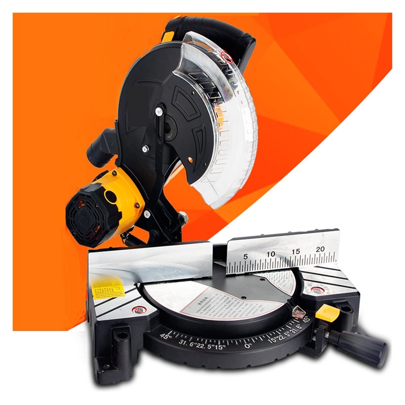 10 Inch Electric Mitre Saw Angle Compound Sliding Free Cutting Machine Precision Miter Saws for Aluminum Wood Plastic