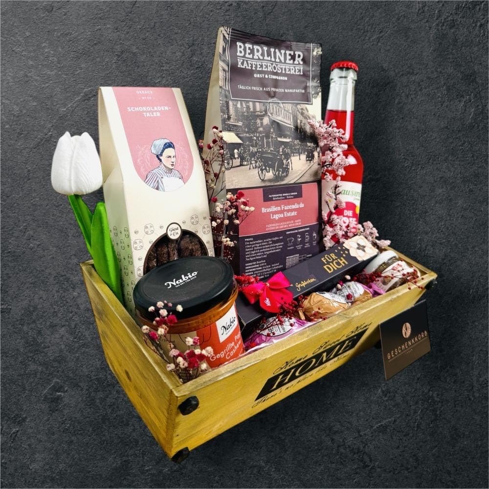 Sachse trifft auf Berliner | Ideal als Geschenk | Für viele Anlässe, z,B. Geburtstag, Jubiliäum, Männertag | Ein einzigartiger Korb