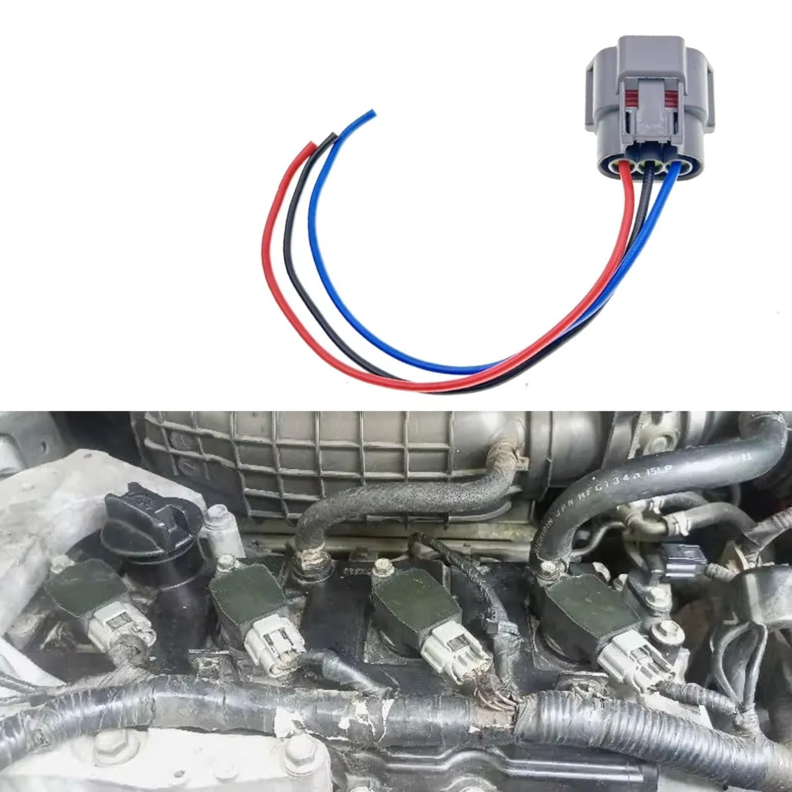 Kfz-Stecker für Infiniti G25 L 2011-2012 und FX50 L 2009-2012, Zündspulen-Reparaturstecker, Zubehör 22448-1KT0A (4 Stück)