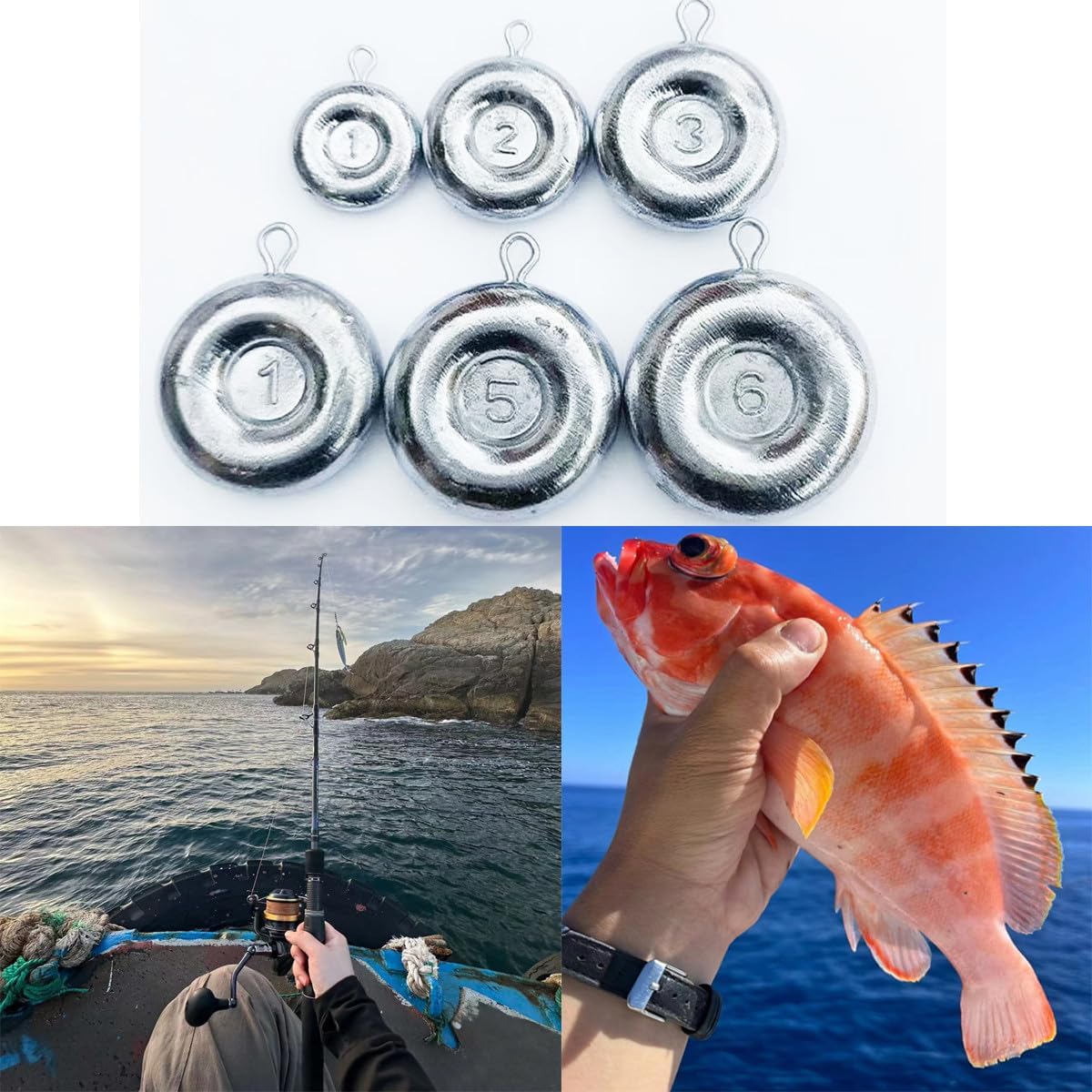 Fishing Disc Sinkers Weights Disc Sinker Fishing Sinkers Weights for Saltwater Catfishing Trolling Surf Tackle 25pcs