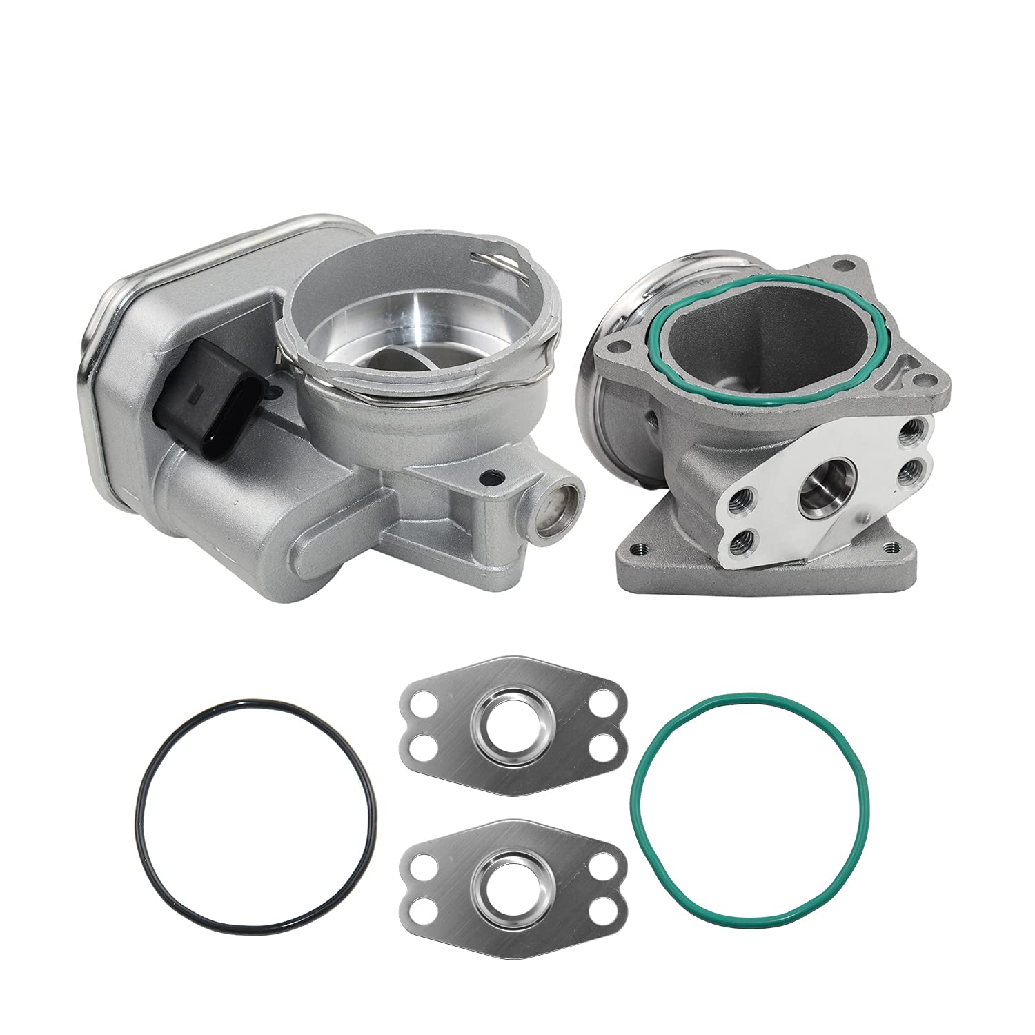 Corpo farfallato + valvola EGR Compatibile con 1.9 2.0 TDI BKD BKC 038128063G 038129637D 038128063M 038131501AN
