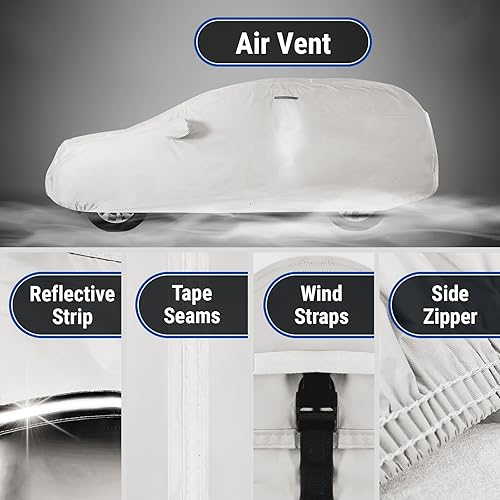 Miniatura 46 de iCarCover Funda de coche prémium para Cadillac Fleetwood 1954-1988, resistente, impermeable, para todo tipo de clima, ajuste personalizado