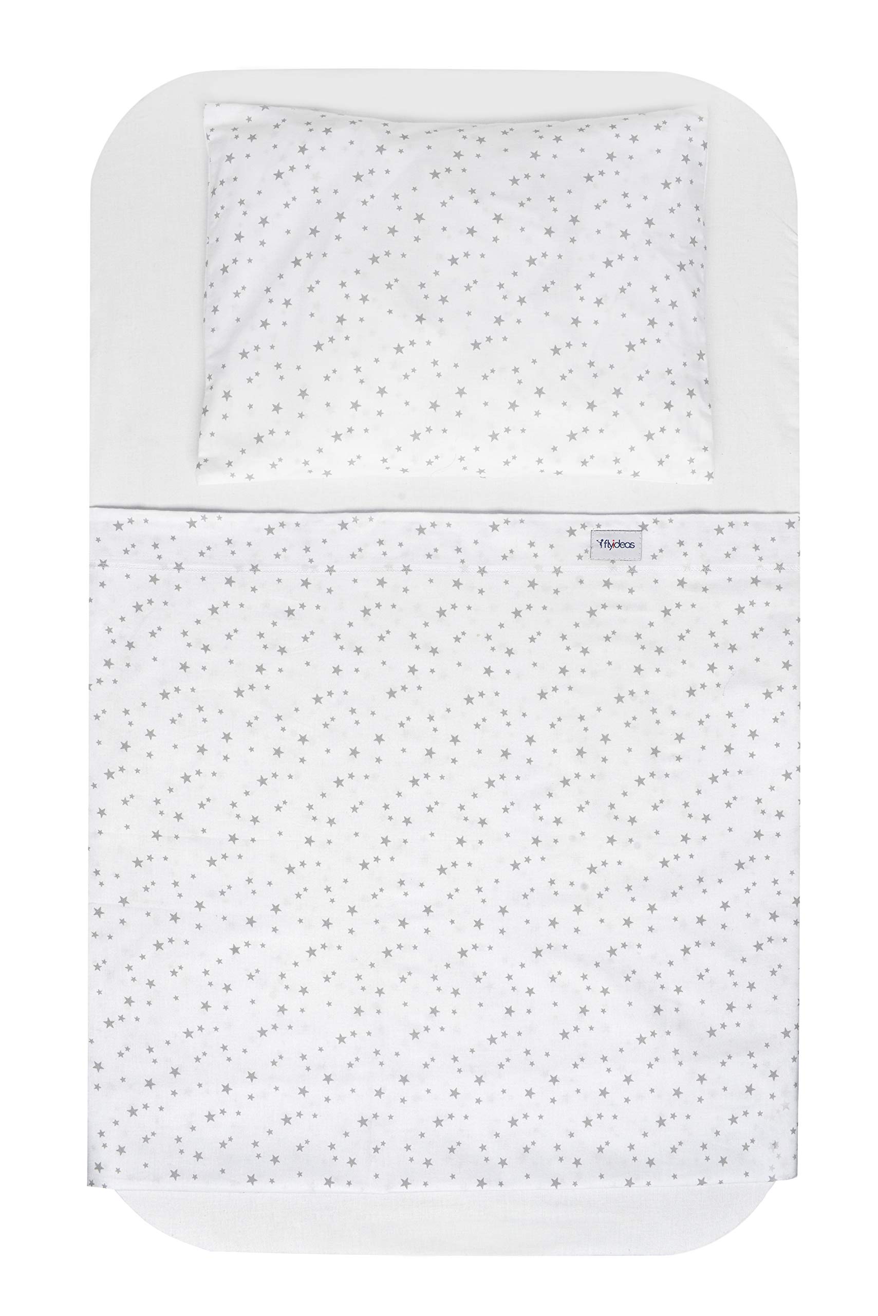 Set Lenzuola Next2Me MAXI 8 Pz | 100% Cotone Per Culle Fianco Letto | 2 Lenzuola Sotto, 2 Sopra, 2 Salva Pipì - Foto 11