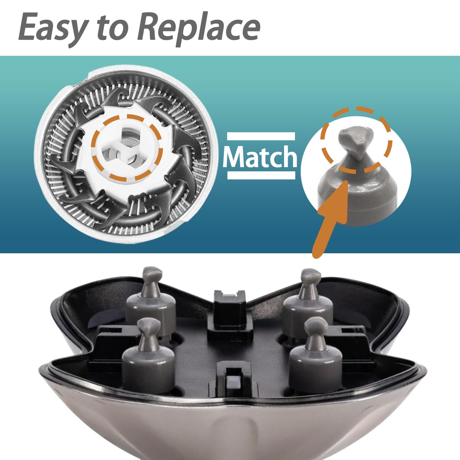 Pro Replacement Shaver Blades for Head, Face and Body Grooming