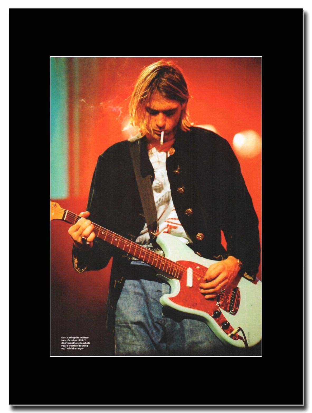 Amazon｜- Nirvana - Kurt Cobain October 1993 - つや消しマウント