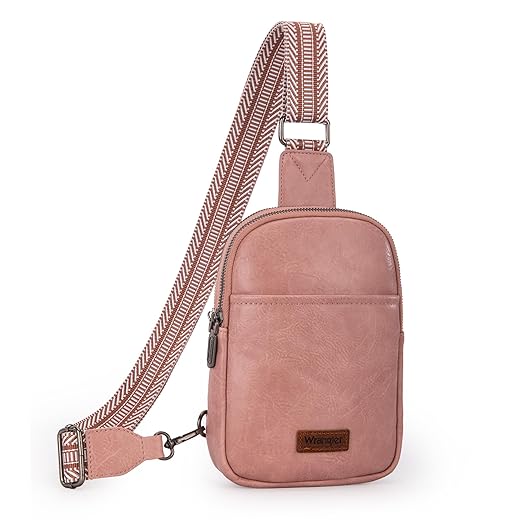 Wrangler Crossbody Sling Bags for Women Cross Body Purse with Detachable Strap