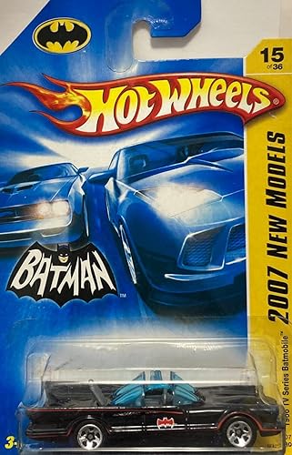 MATTEL HOT WHEELS 2007 NUEVOS MODELOS 1966 SERIE DE TV BATMOBILE!!! #15/180