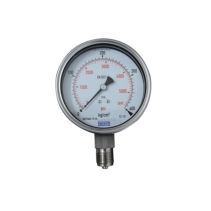 Buy WIKA Pressure Gauge SS 316L100mm along with Calibration