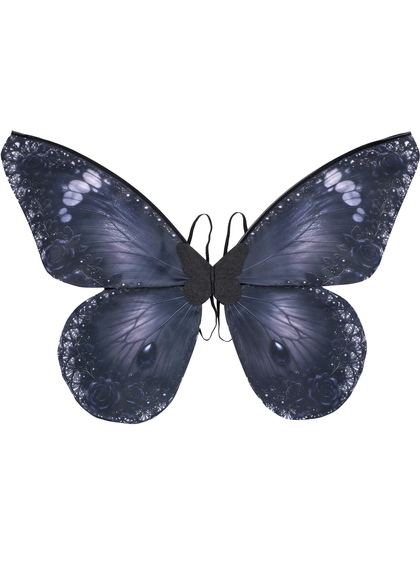 ETOFETE Black Fairy Wings Adult Gothic Butterfly Wing Halloween Costume