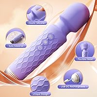 Vista 4 de Juguetes Sexuales Vibrador Consolador para Parejas - Allovü Juguete Sexual Inalámbrico Varita Masajeadora Erótica, 10 Potentes Modos de Vibración