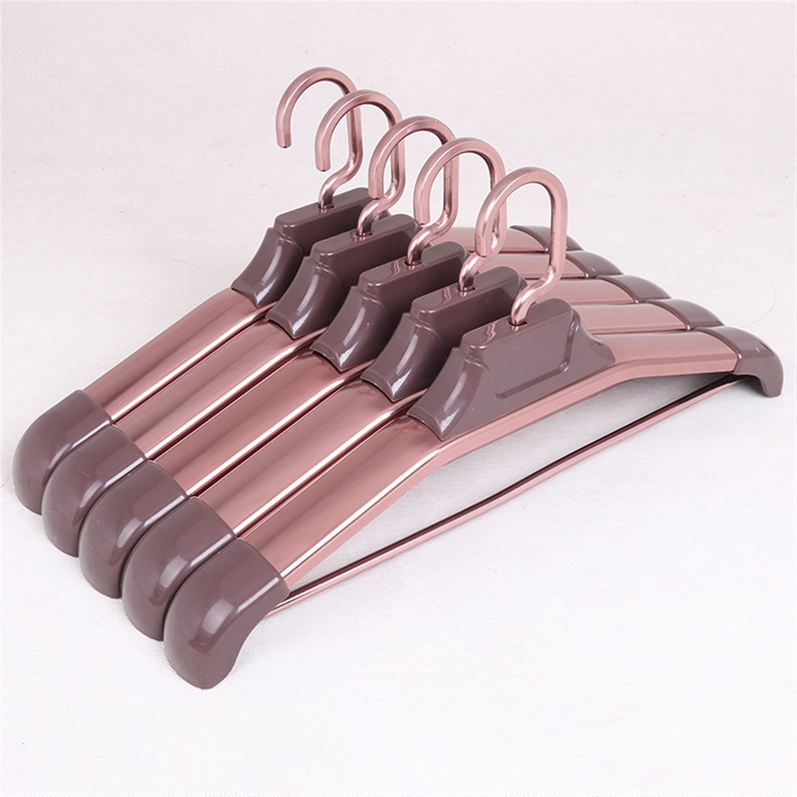 Aluminiowe wieszaki 5 szt., trwałe metalowe wieszaki na ubrania na marynarkę, spodnie wizytowe, płaszcz, garnitur, wieszak, organizacja szafy /468(Red)