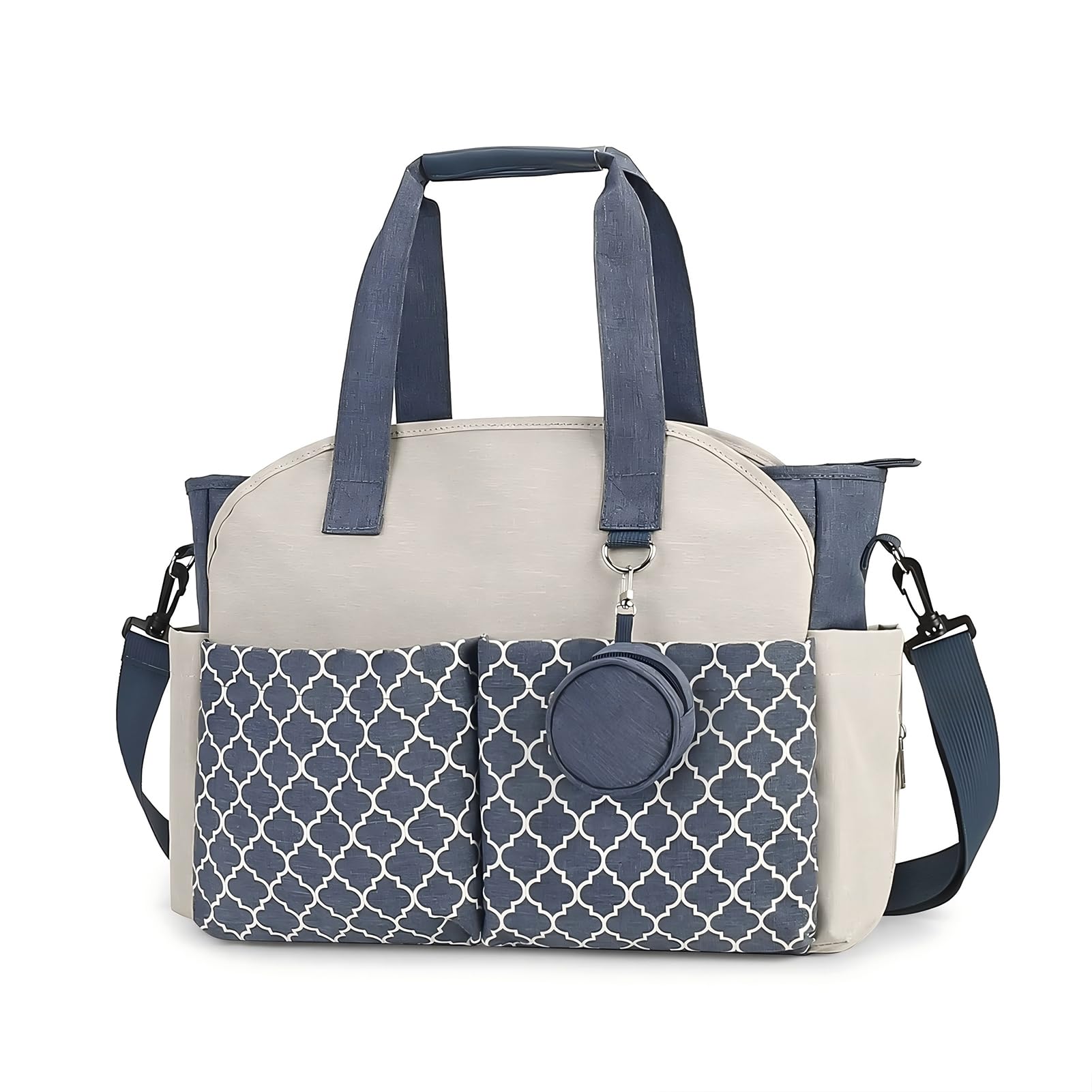MEYTEILAY Diaper Bag Tote Large Multi-Function Baby Changing Bag for Mom with Changing Station Travel Nappy Bag for Women