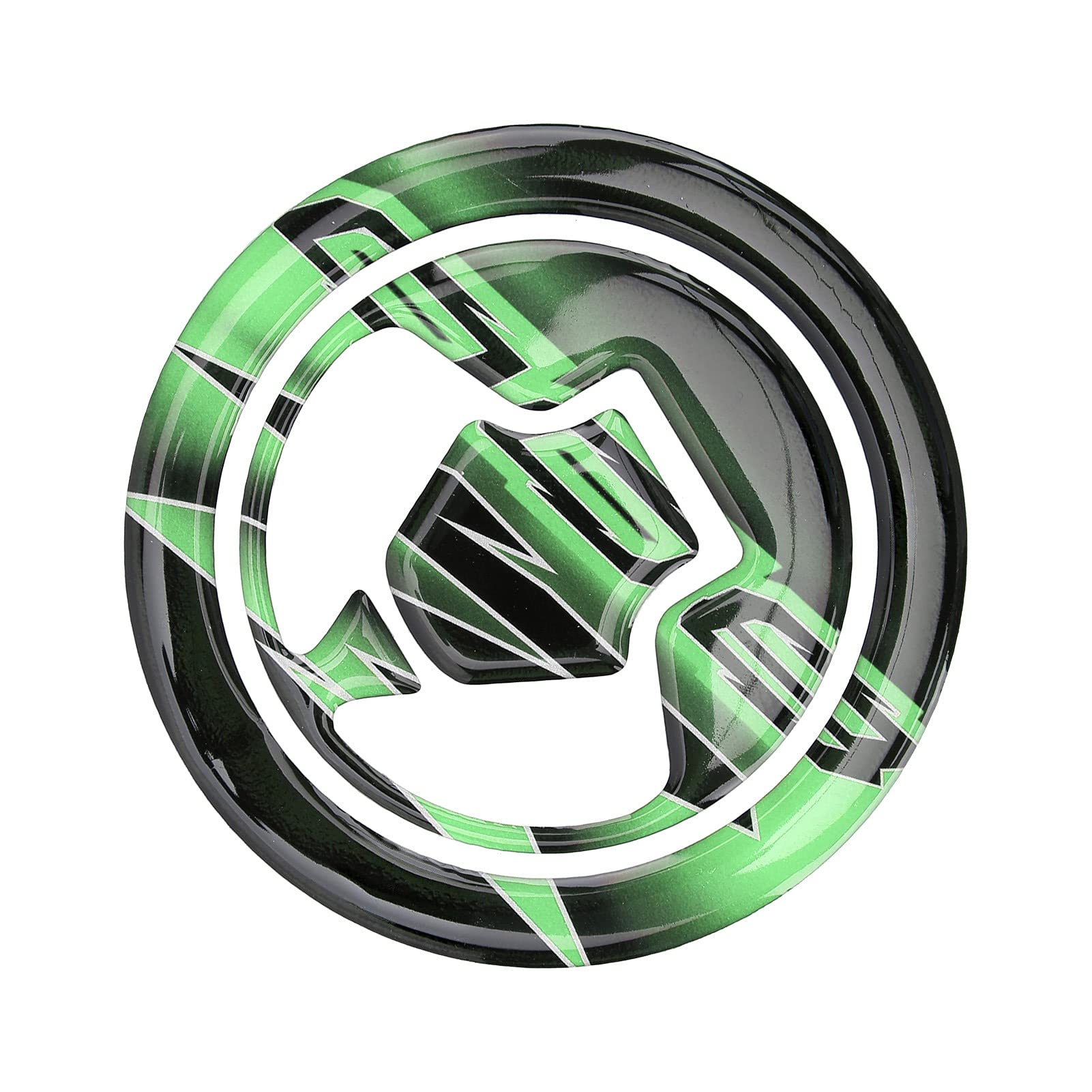 Fydun Autocollant de Protection pour Couvercle de Réservoir de Carburant de Moto Décor de Modification de Moto Pour Z800(Noir + Vert)
