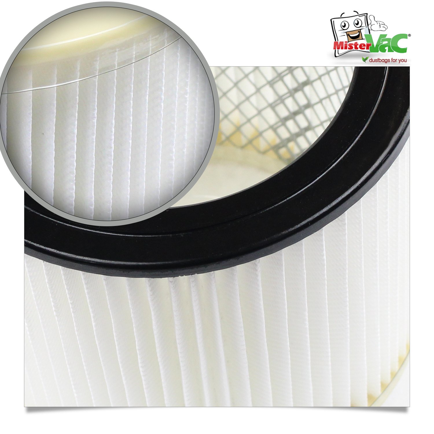MisterVac Filtro A Cartuccia Di Ricambio Per Aspiratori ShopVac MICRO 10 K-SQ14C - 2