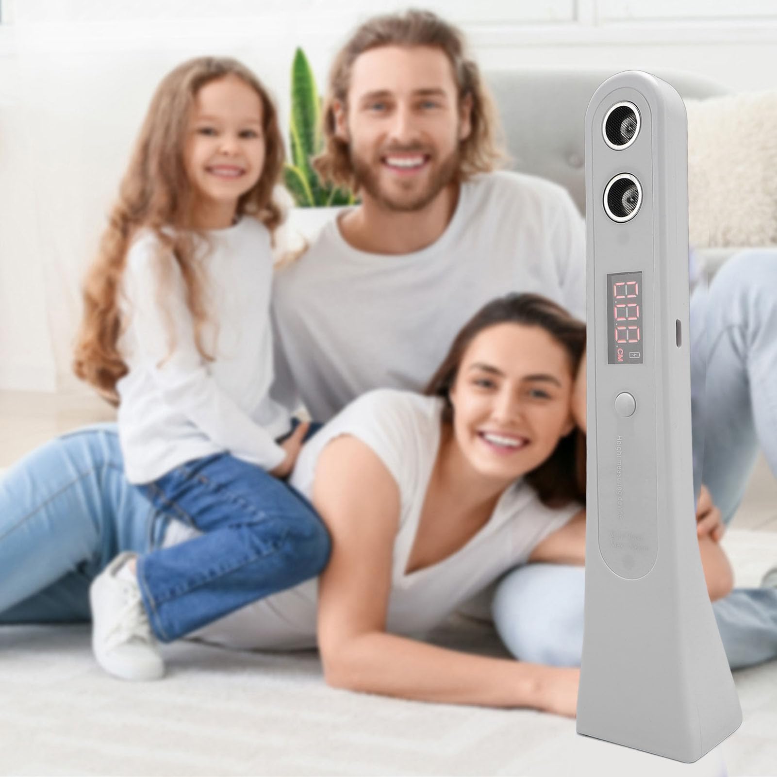 Mémètre De Hauteur De Corps Électronique, Abs Portable Rechargeable Rechargeable Hight Hight Précision Mesure Du Dispositif De Compteur De Hauteur Humaine Avec Grand Écran