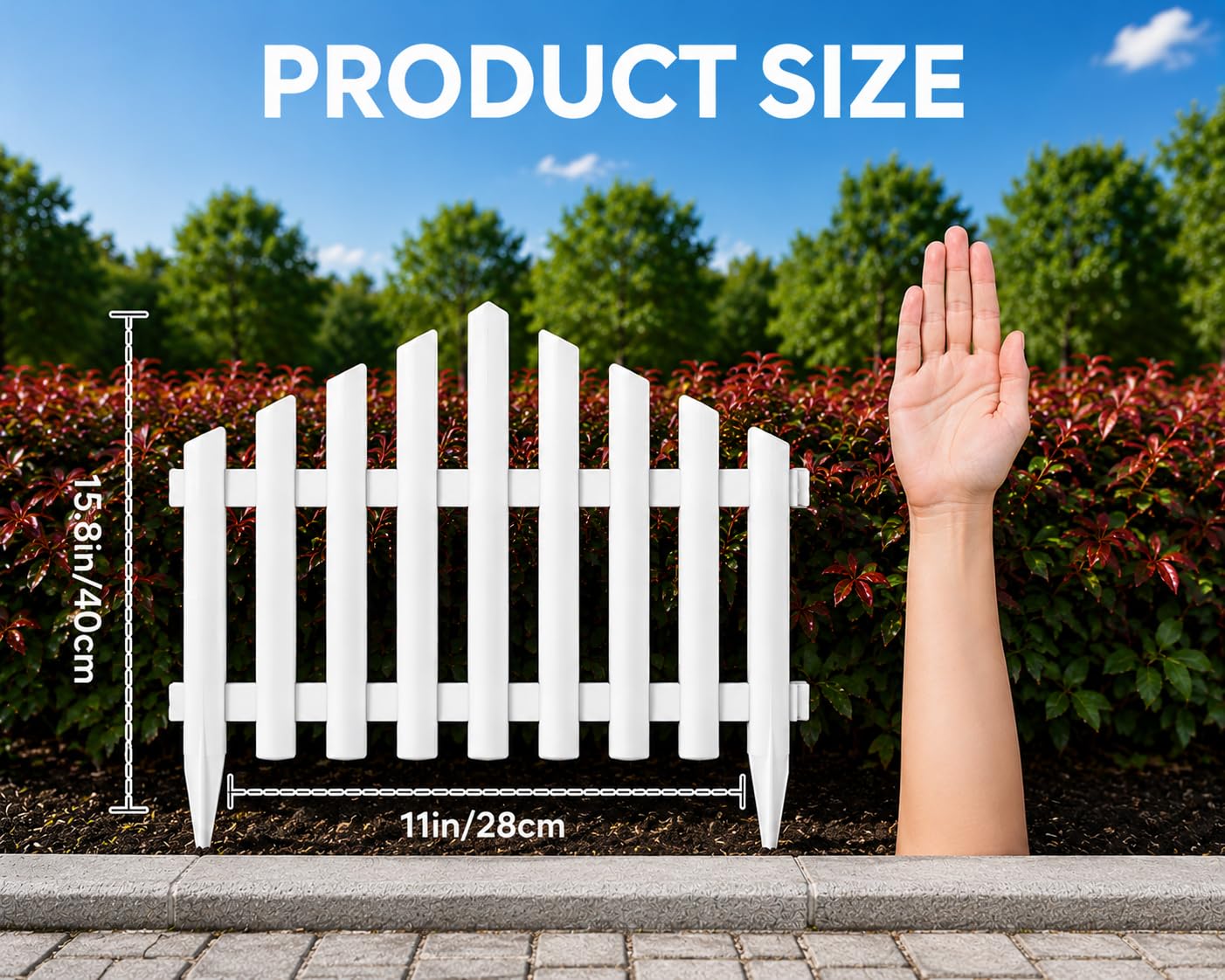 TASMAX Garden Fence - Durable PVC Edging -2