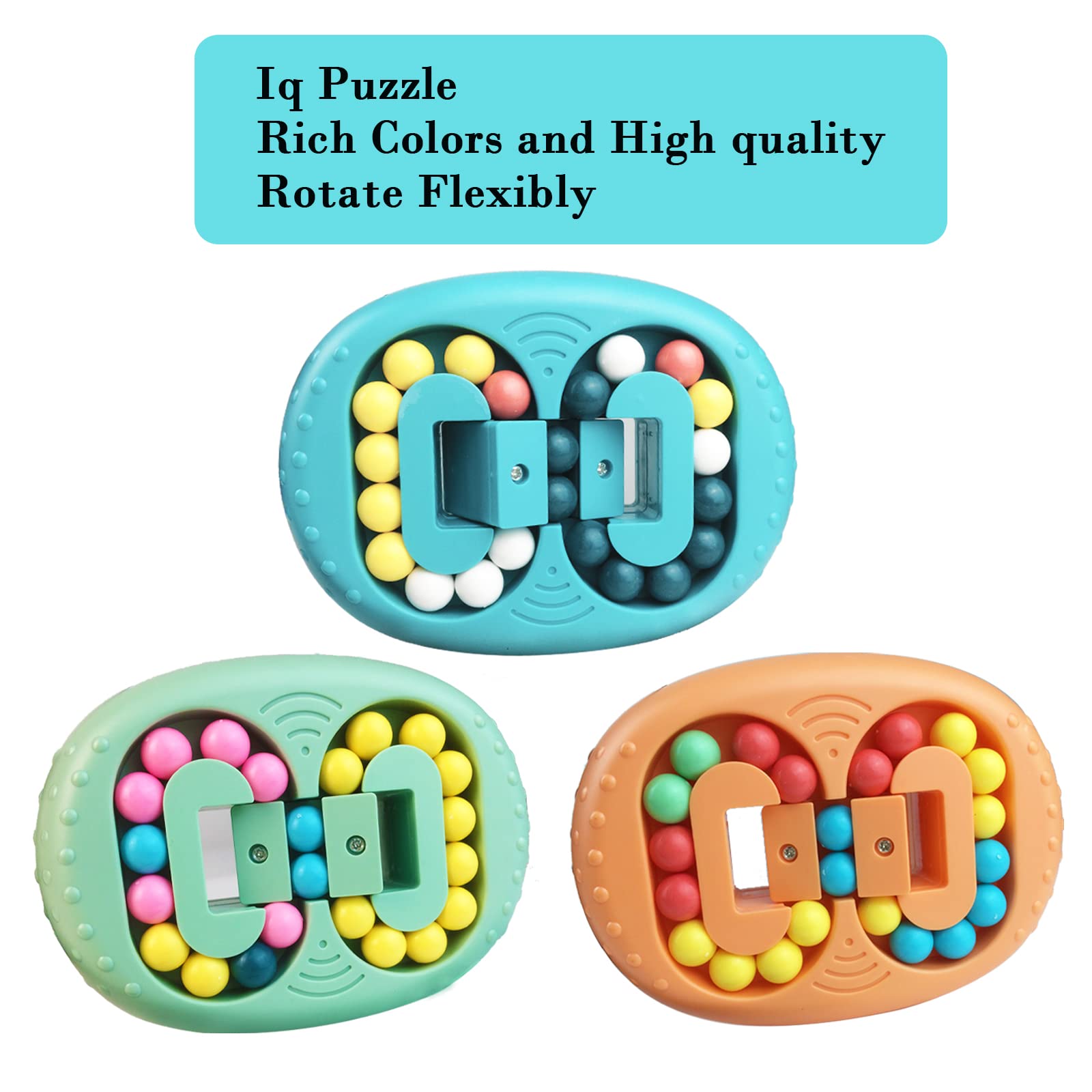 Magic Bean obracająca się kostka, fidget toy, zabawa zręcznościowa dla dzieci, poprawia myślenie logiczne i umiejętności praktyczne, prezent urodzinowy