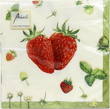 Ambiente PaperTowel L Strawberry/Cream AMB3745L