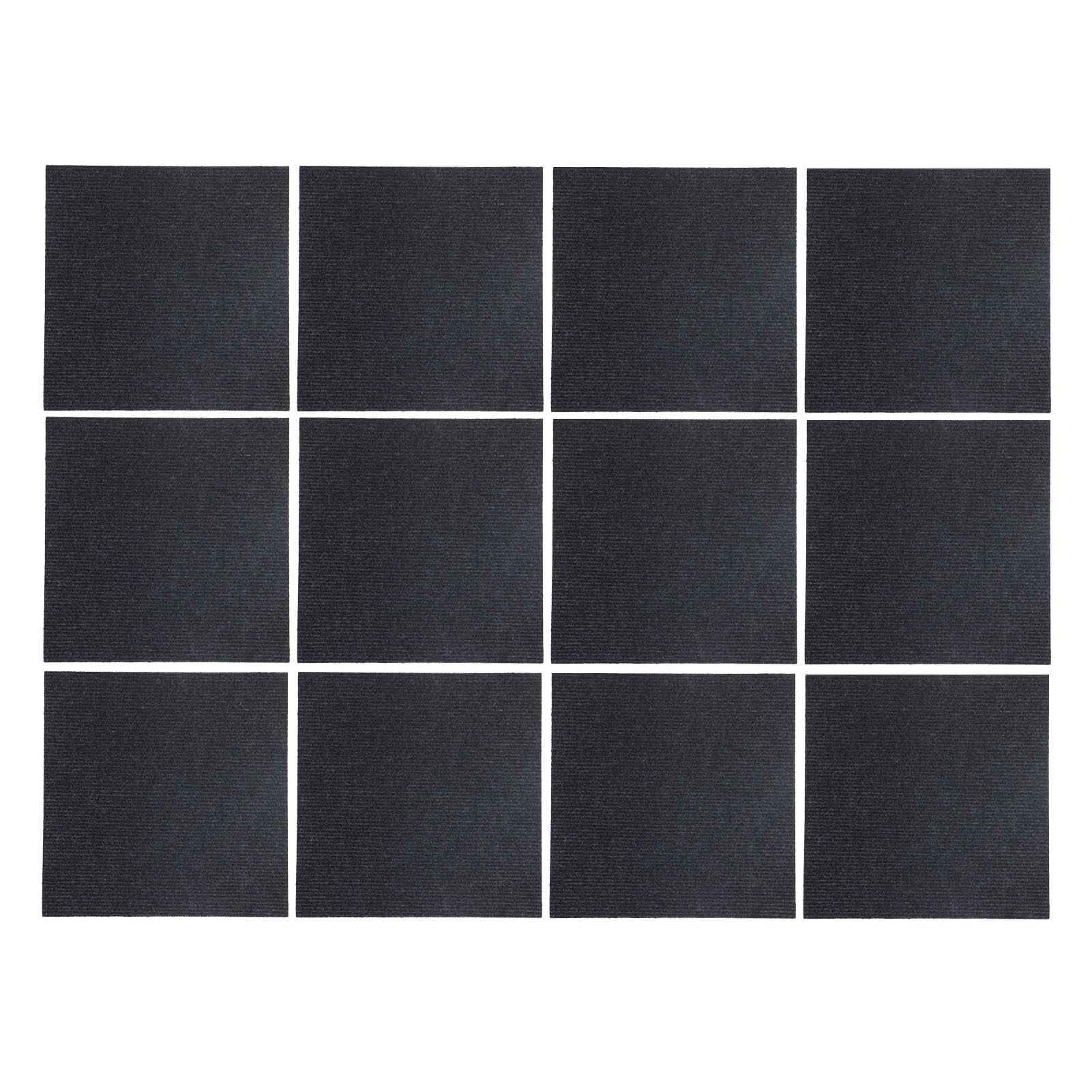 Teppichfliesen für Zuhause, 12 Stück, selbstklebend, für Wohnböden, zum Abziehen und Aufkleben, multifunktionale Haustiermatte, 30,5 cm, 45,7 cm