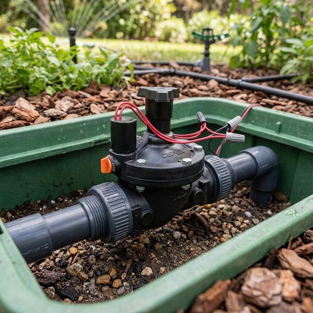 Elettrovalvola di irrigazione automatica CPV 1 1/2" 24v Cepex Funziona con programmatori di irrigazione elettrici