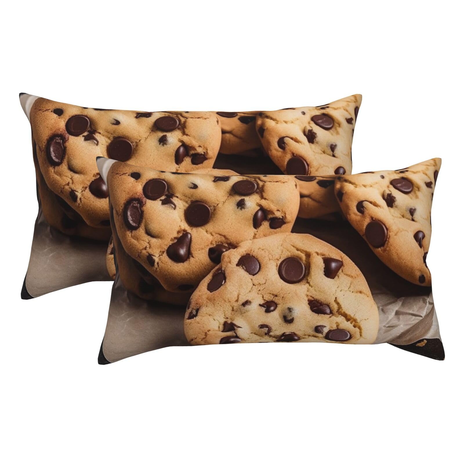 2 Pack King Pillow Cases with Hidden Zipper, Soft Breathable Pillow Covers for Hair and Skin, Chocolate Pillowcases 20"x36" Bed Pillow Protectors Cover for Sleeping Gifts