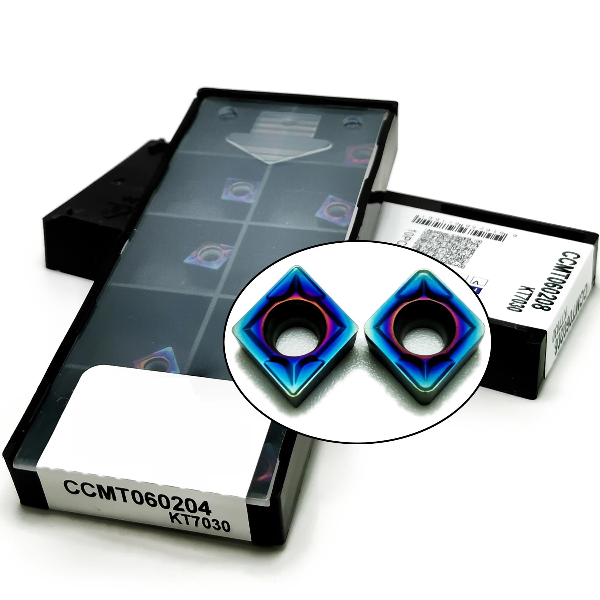 10 Uds CNC Herramienta De Torneado Interno Carburo Fresado(CCMT060204 KT7030)