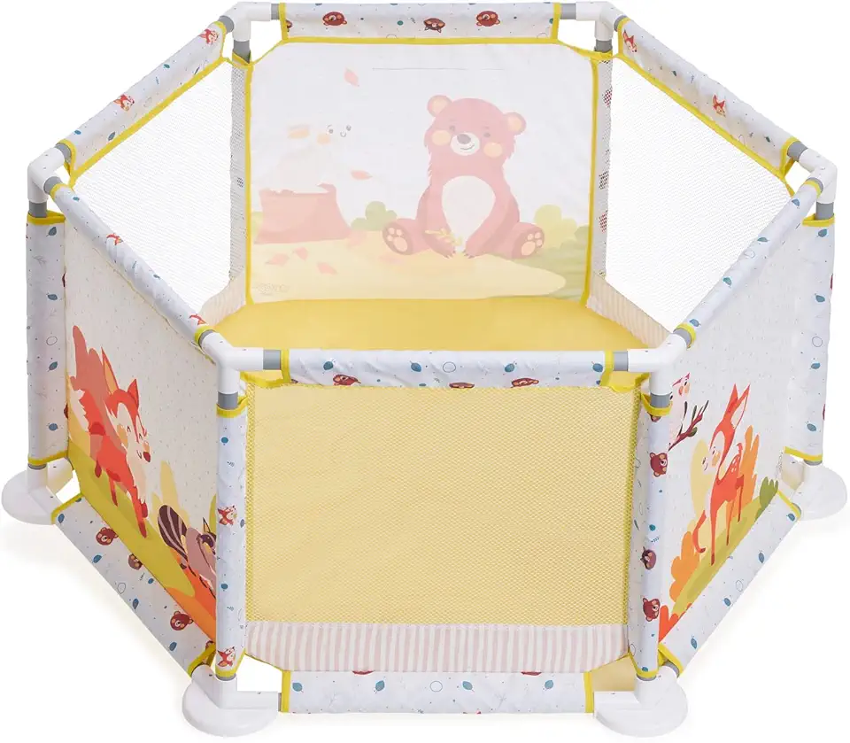 Cercadinho Infantil Chiqueiro Portátil Playpen MaxiBaby (Bege)