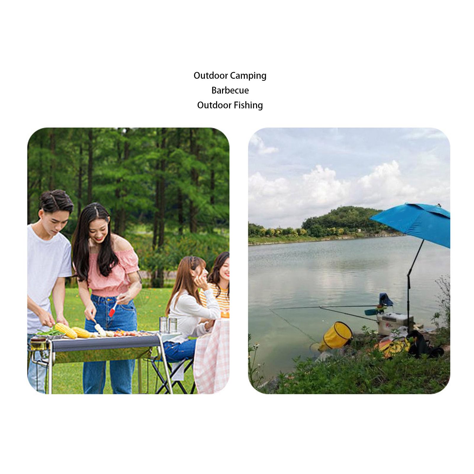 Bidone della Spazzatura da Campeggio, Contenitore Portatile Pop-up in Tessuto Oxford 600D di Grande capacità con Coperchio, Sacco per Rifiuti da Giardino Versatile per (OD Verde)