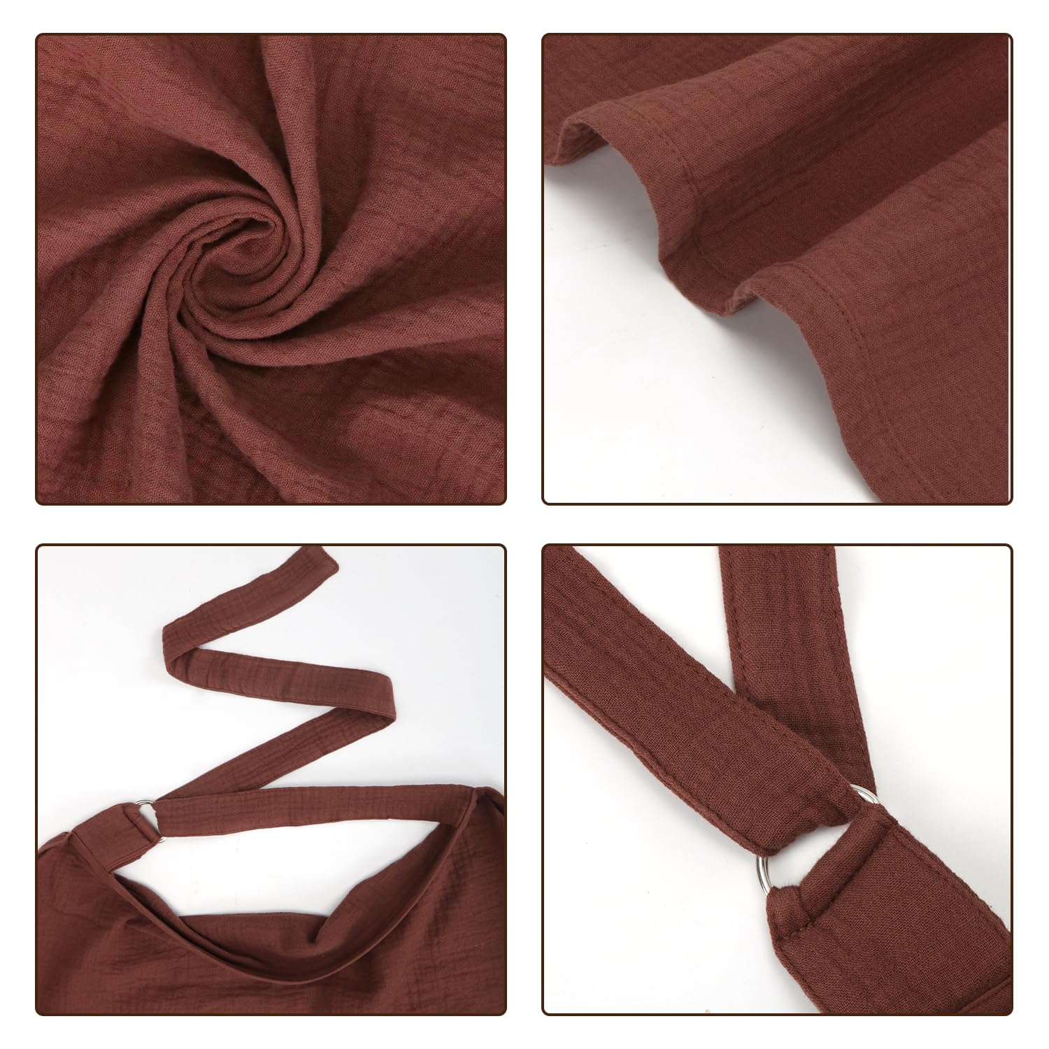 Cape Allaitement Mousseline Rouge Bordeaux