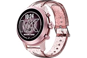 Glitter Silicone Smart Watch Bands Compatible for Michael Kors MKGO