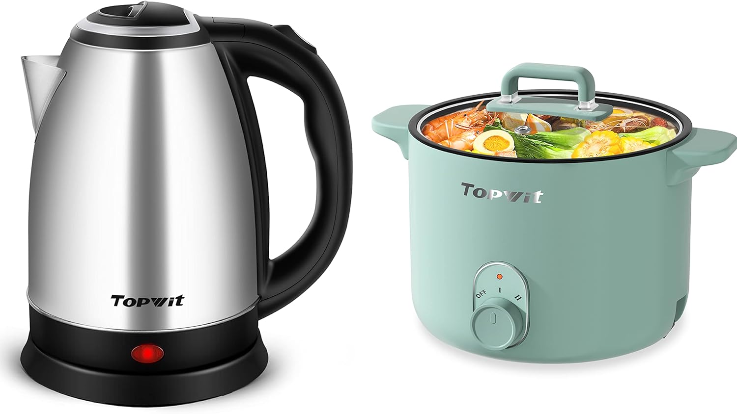 TOPWIT Electric Kettle Hot Water Kettle, 2.0L Stainless
