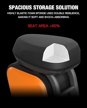 Multi-functional Scooter Seat compatible with Segway Ninebot Max G2 G65 MAX2 Kickscooter,Thickened Soft Cushion with 10L Large Storage Space Bag G2 G65 Seat & Bag Attachment Original Parts
